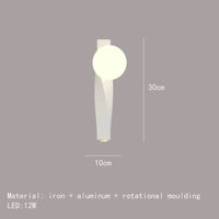 Applique Murale LED Aluminum Glass avec Moulage Rotatif | Marco Lucetti 30cm-Blanc / 3 modifiable