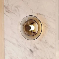 Applique murale LED ambre en verre - Style minimaliste | Marco Lucetti