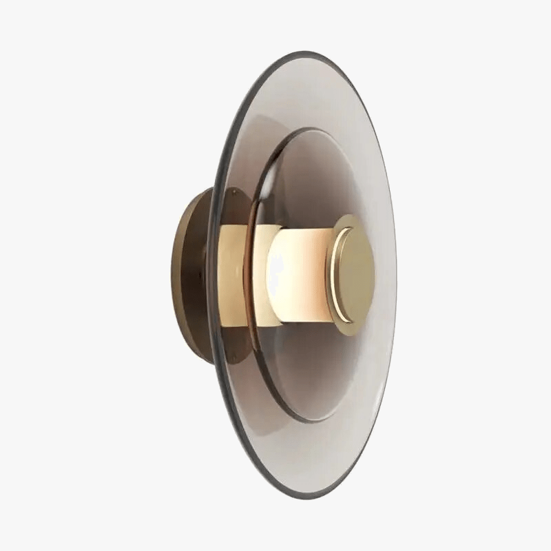 Applique murale LED ambre en verre - Style minimaliste | Marco Lucetti