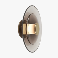 Applique murale LED ambre en verre - Style minimaliste | Marco Lucetti