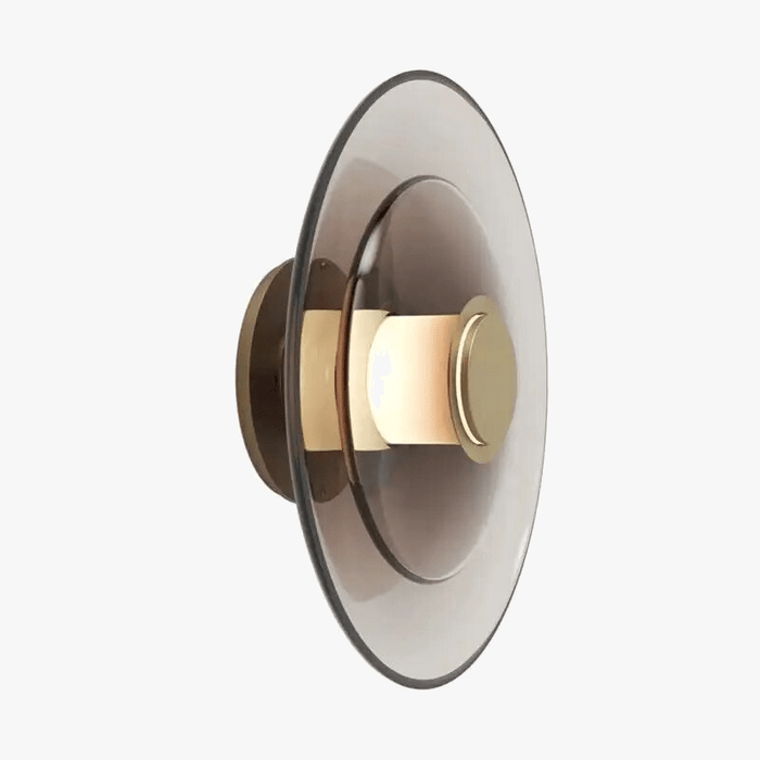 Applique murale LED ambre en verre - Style minimaliste | Marco Lucetti