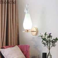 Applique murale LED angélique en métal blanc | Marco Lucetti