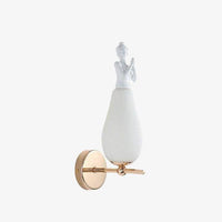 Applique murale LED angélique en métal blanc | Marco Lucetti