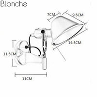 Applique murale LED argentée ajustable Hat Luxe | Marco Lucetti