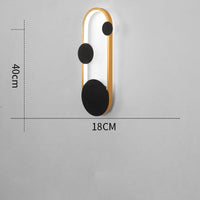 Applique murale LED arrondie de style moderne | Marco Lucetti Ovale - Doré / Froide