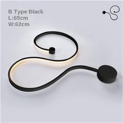 Applique murale LED Art Déco chic | Marco Lucetti (B) 65x62cm / Noir