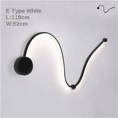 Applique murale LED Art Déco chic | Marco Lucetti (E) 118x52cm / Noir