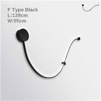 Applique murale LED Art Déco chic | Marco Lucetti (F) 128x55cm / Noir