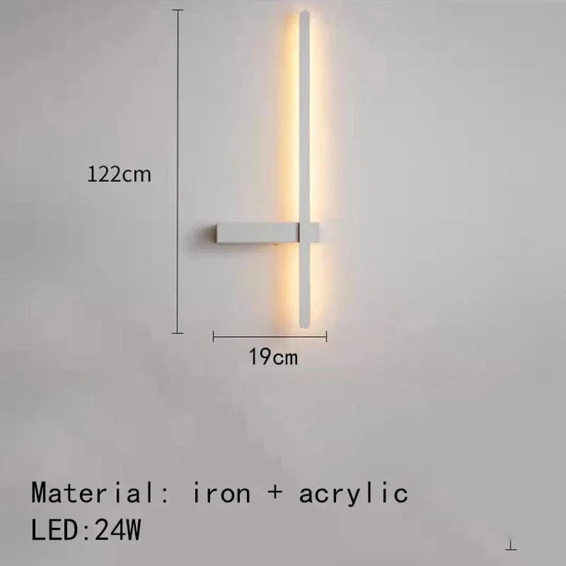 Applique murale LED "Artistic Design"  | Marco Lucetti B-122cm-Blanc / 3000K