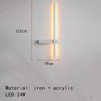 Applique murale LED "Artistic Design"  | Marco Lucetti B-122cm-Blanc / 3000K