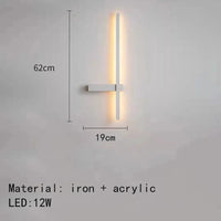 Applique murale LED "Artistic Design"  | Marco Lucetti B-62cm-Blanc / 3000K