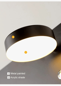 Applique murale LED avec chargeur USB et interrupteur stylisé. | Marco Lucetti