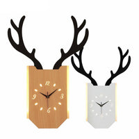 Applique murale LED avec horloge en forme de corne de cerf. | Marco Lucetti