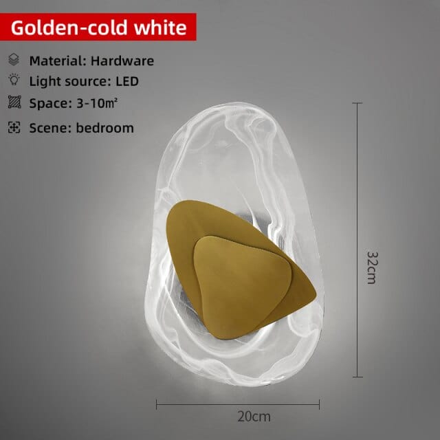 Applique murale LED Azahara Gems | Marco Lucetti Doré - Froide