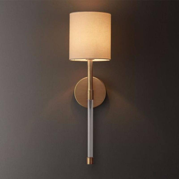 Applique murale LED "Beige et Métal" | Marco Lucetti