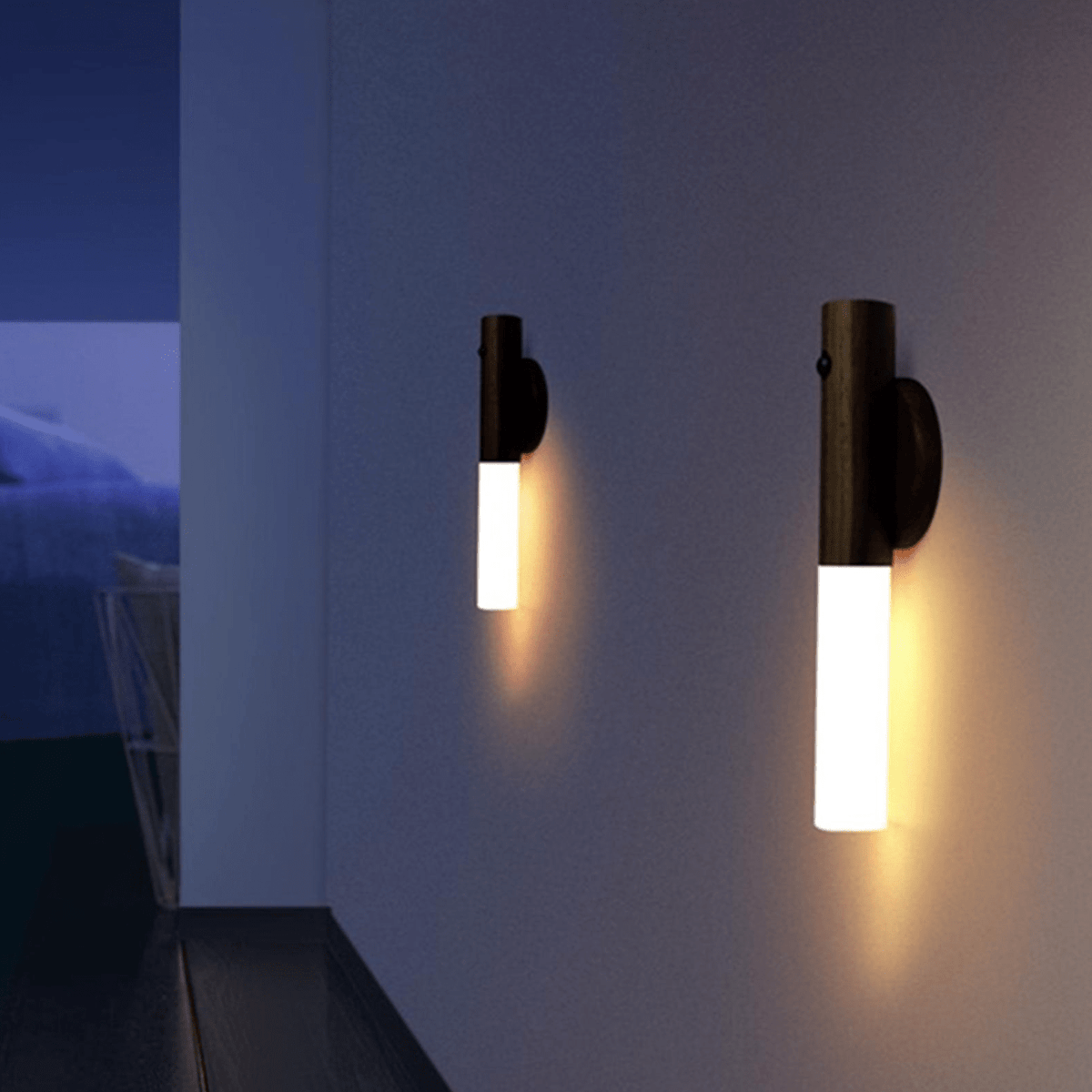 Applique murale LED bois : design moderne minimaliste | Marco Lucetti