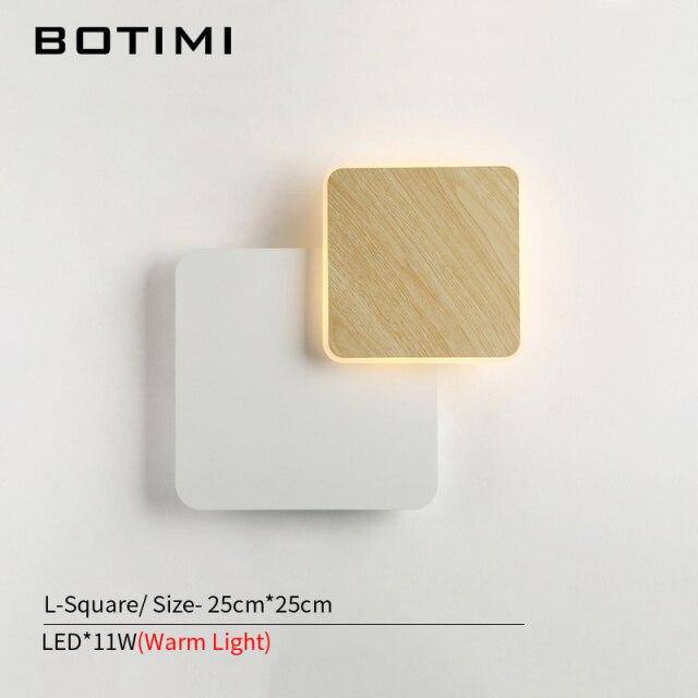 Applique murale LED bois et métal modernes | Marco Lucetti Carré / L