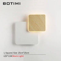 Applique murale LED bois et métal modernes | Marco Lucetti Carré / L