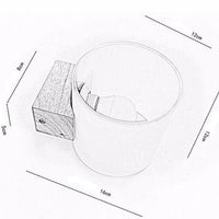 Applique murale LED bois et verre Room Glow | Marco Lucetti