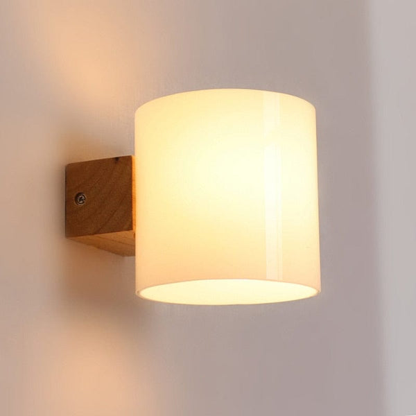 Applique murale LED bois et verre Room Glow | Marco Lucetti