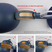 Applique murale LED bois massif ronde | Marco Lucetti