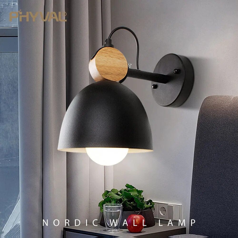 Applique murale LED bois massif ronde | Marco Lucetti