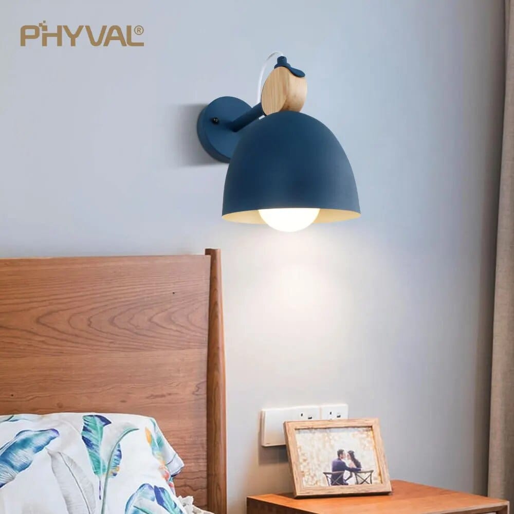 Applique murale LED bois massif ronde | Marco Lucetti