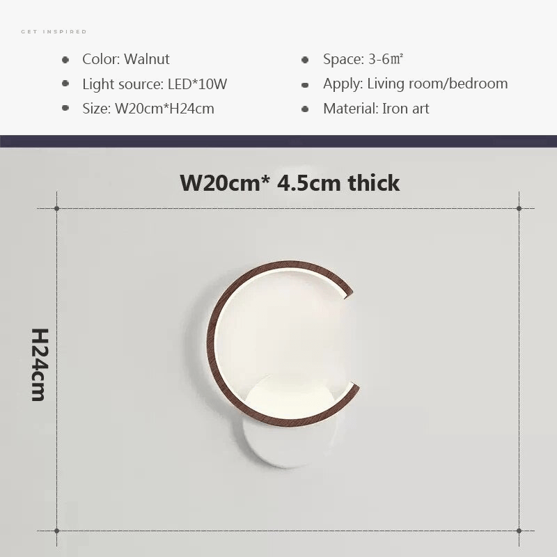 Applique murale LED boisé modernisé | Marco Lucetti