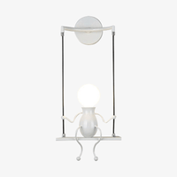 Applique murale LED Bonhomme Swinging | Marco Lucetti 1 lampe - Blanc / Froide