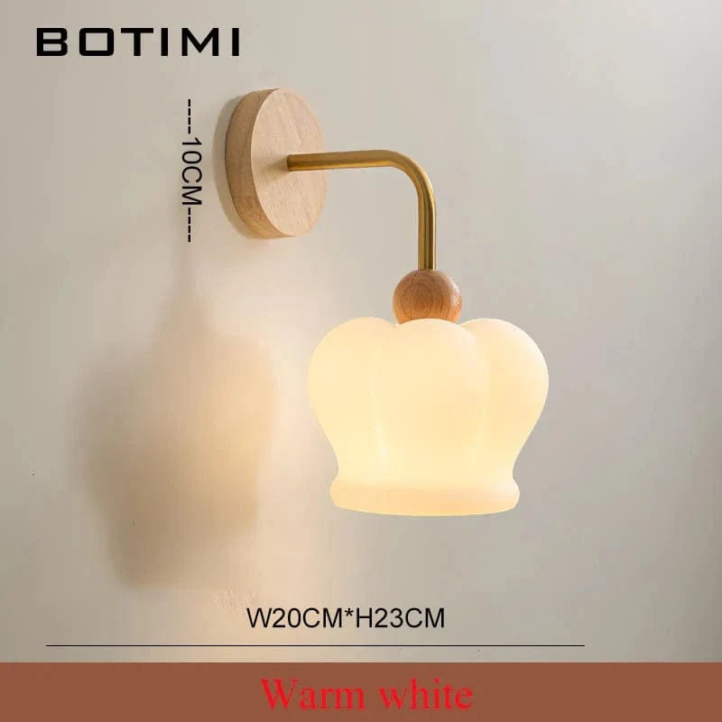 Applique murale LED BOTIMI Glass Glow | Marco Lucetti Blanc chaud