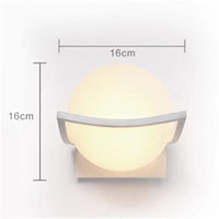 Applique Murale LED Boule de Verre Nordique Moderne Wandlamp Salon Chevet Chambre Salle De Bain Lumière Chaude | Marco Lucetti