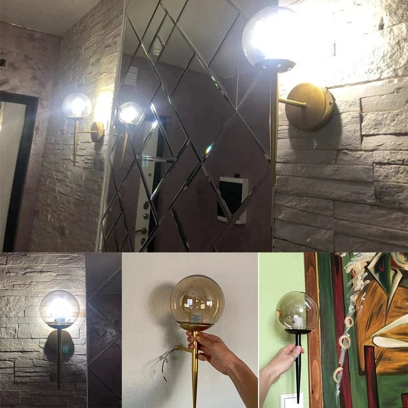 Applique murale LED Boule Verre Moderne Nordique | Marco Lucetti