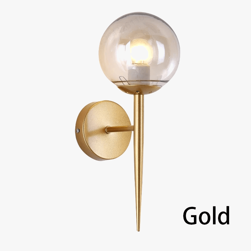 Applique murale LED Boule Verre Moderne Nordique | Marco Lucetti Or