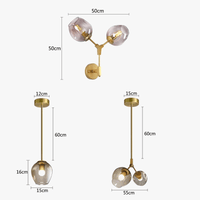 Applique murale LED Bubble en fer forgé. | Marco Lucetti