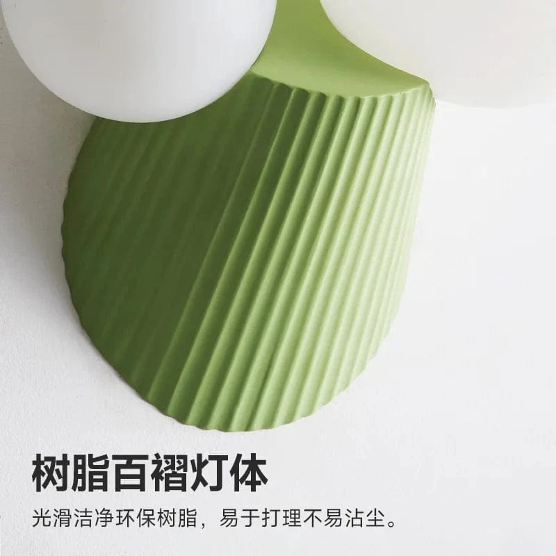 Applique murale LED Cactus en résine et verre pour étude | Marco Lucetti