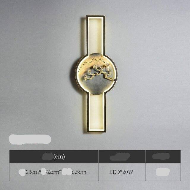 Applique murale LED: Cercle Design Japonais | Marco Lucetti 23 x 6,5 x 62cm