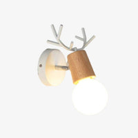 Applique murale LED Cerf Bois Novelty | Marco Lucetti Blanc - C