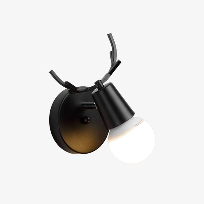 Applique murale LED Cerf Bois Novelty | Marco Lucetti Noir - A