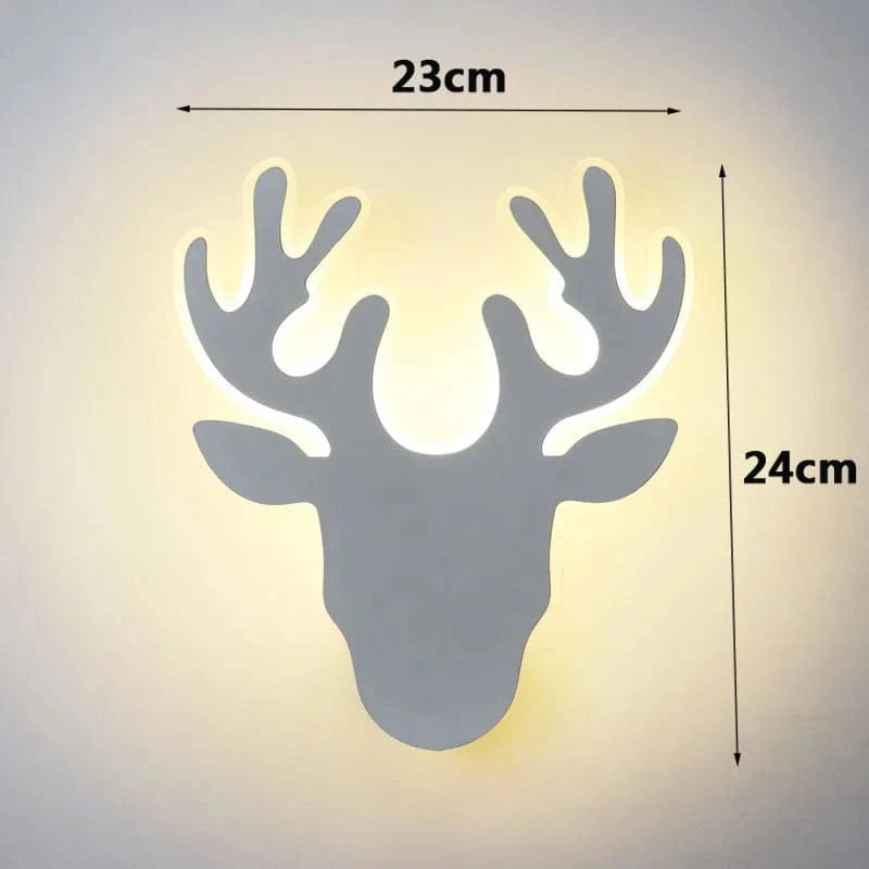Applique murale LED "Cerf Brillant" | Marco Lucetti WD201 Blanc / Blanc chaud (2700-3500K)