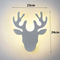 Applique murale LED "Cerf Brillant" | Marco Lucetti WD201 Blanc / Blanc chaud (2700-3500K)