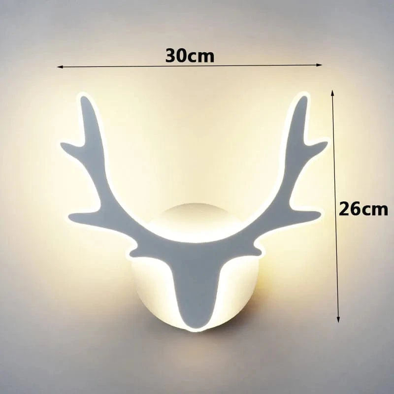 Applique murale LED "Cerf Brillant" | Marco Lucetti WD202 Blanc / Blanc chaud (2700-3500K)