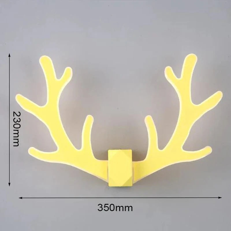 Applique murale LED Cerf Cartoon | Marco Lucetti Jaune / Blanc chaud (2700-3500K)