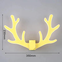 Applique murale LED Cerf Cartoon | Marco Lucetti Jaune / Blanc chaud (2700-3500K)