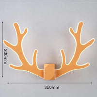 Applique murale LED Cerf Cartoon | Marco Lucetti Orange / Blanc chaud (2700-3500K)