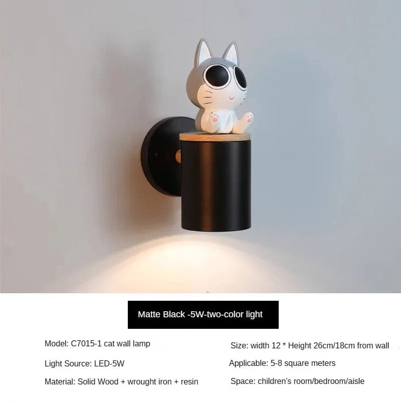 Applique murale LED "Chat Cartoon" | Marco Lucetti