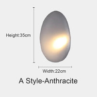 Applique murale LED Chroma Stone | Marco Lucetti A-Anthracite