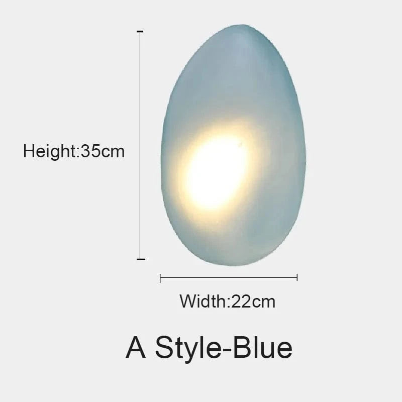 Applique murale LED Chroma Stone | Marco Lucetti A bleu