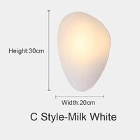 Applique murale LED Chroma Stone | Marco Lucetti C-Lait Blanc