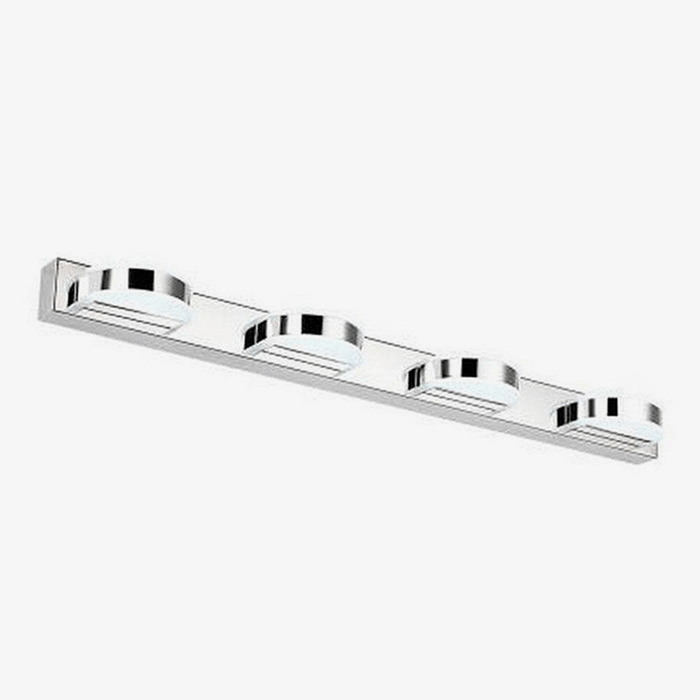 Applique murale LED chromée pour miroir