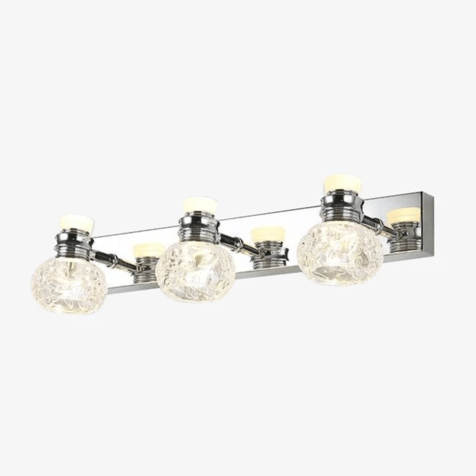 Applique murale LED Luxe en Cristal et Chrome